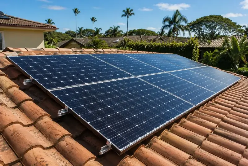 Installation de panneaux solaires à Mesquer